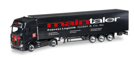 Mercedes-Benz Actros Gigaspace curtain canvas semitrailer    "Maintaler"