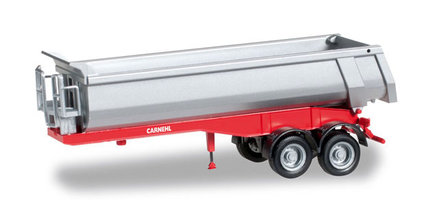 Prives Carnehl dump trailer 2-axle, red