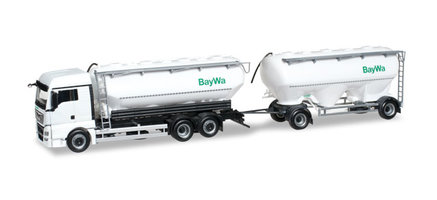 MAN TGX XLX Euro 6 bulk silo trailer "Baywa"