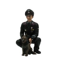 Figure Colonel Otto Paetsch with dog