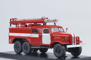 Fire truck PMZ-27 (ZIL157K) white stripes