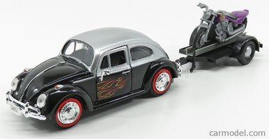 VOLKSWAGEN - BEETLE MAGGIOLINO + TRAILER WITH MOTORCYCLE 1959