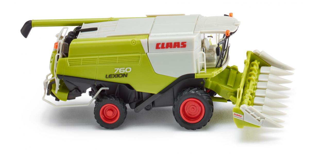 Claas Lexion 760 combine harvester with Conspeed corn header Modelsnavigator
