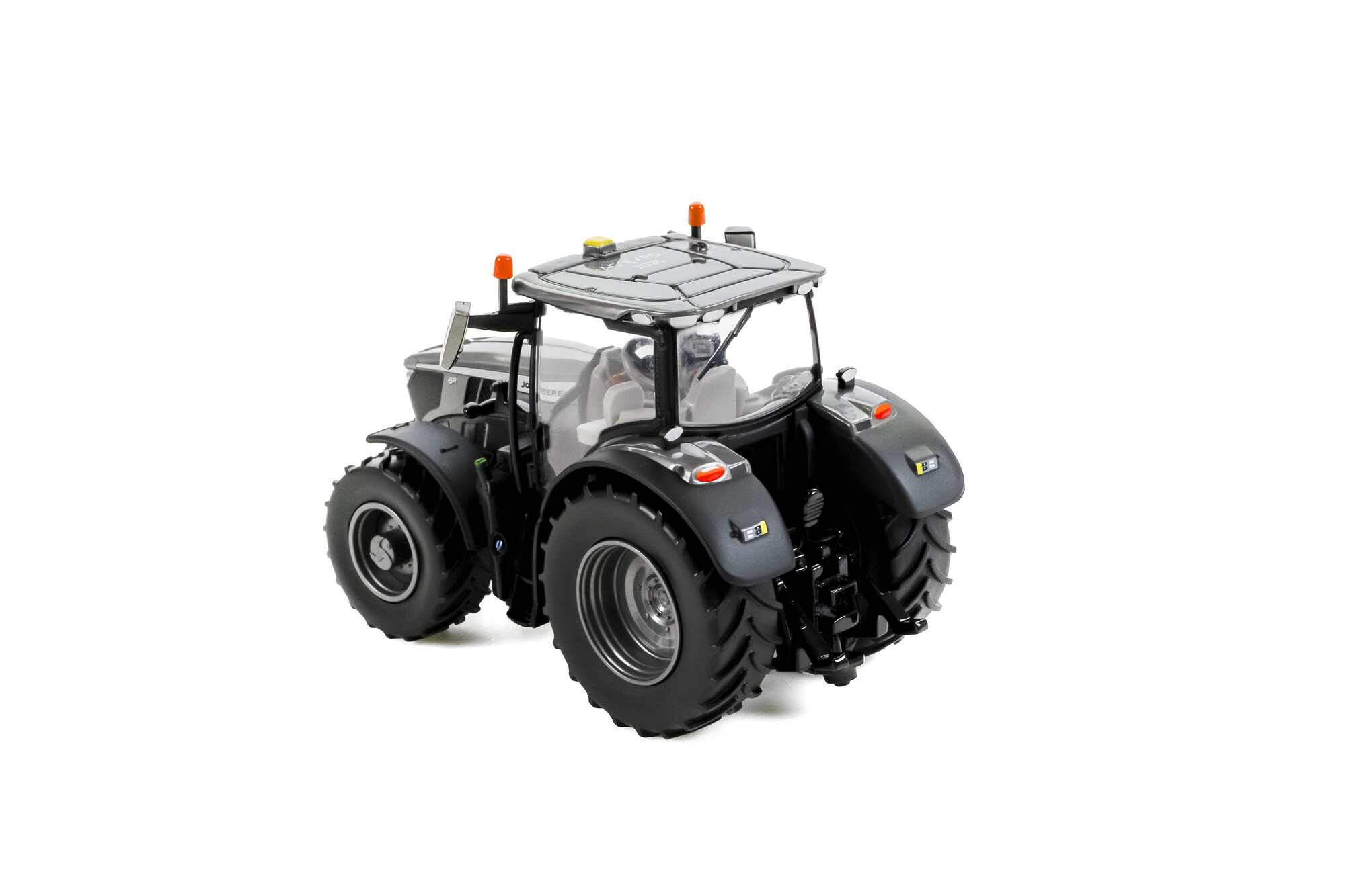 John Deere 6R 185 Tracteur Échelle 1/32 - Métal Moulé Sous Pression - Détails Intérieurs - 18 Cm