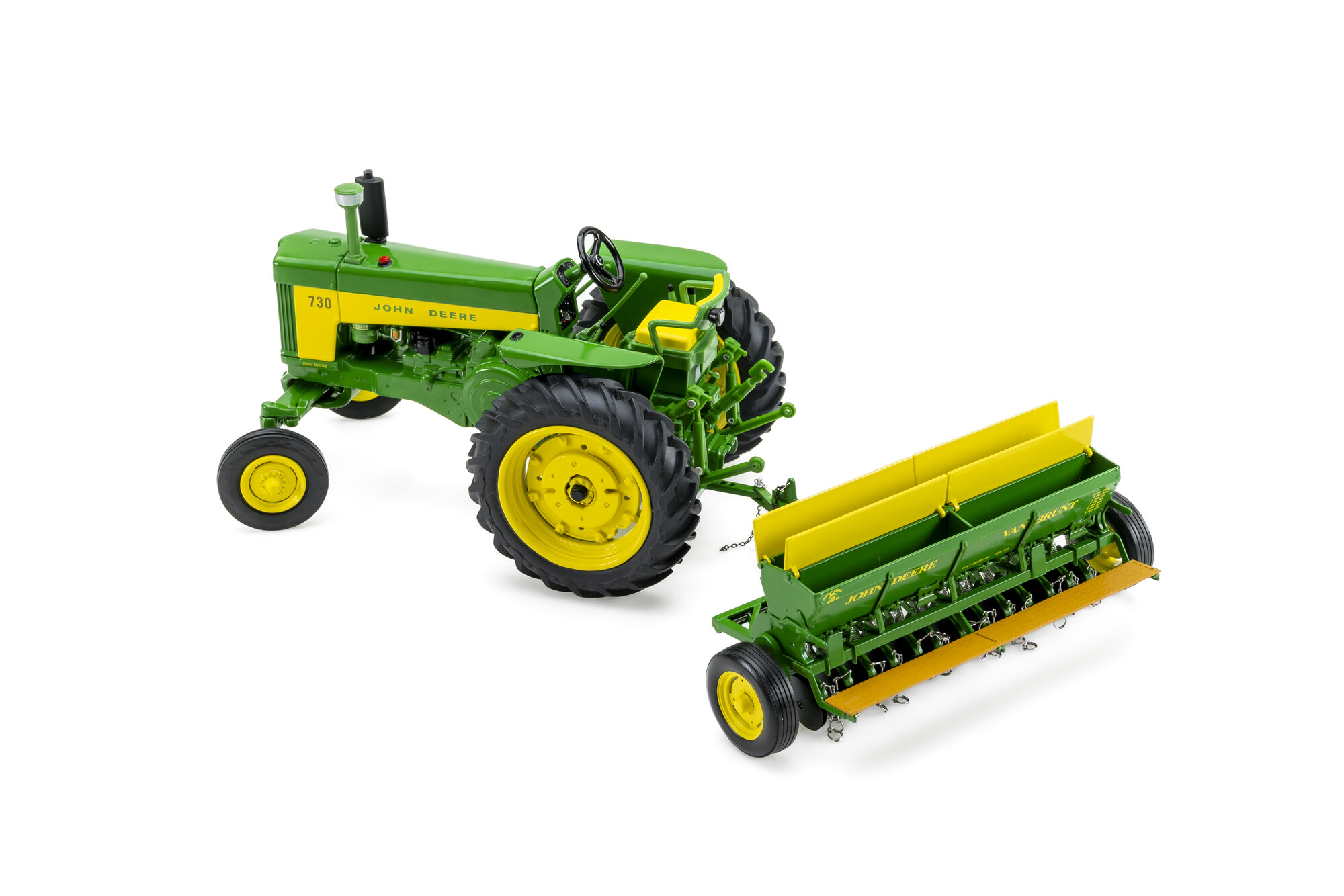 John Deere 730 set with Van Brunt seeder | Modelsnavigator.com