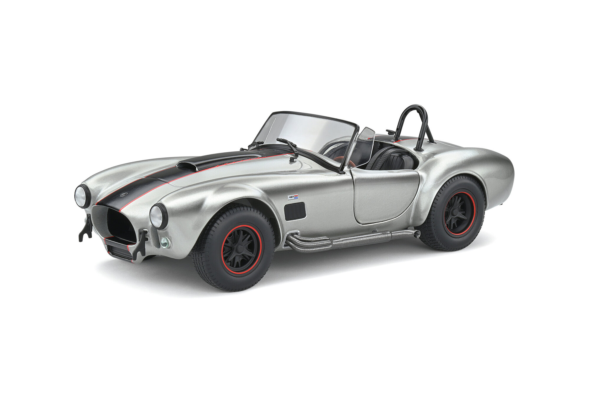 Amazon.com: Shelby Cobra 427 S/C Silver Metallic with White