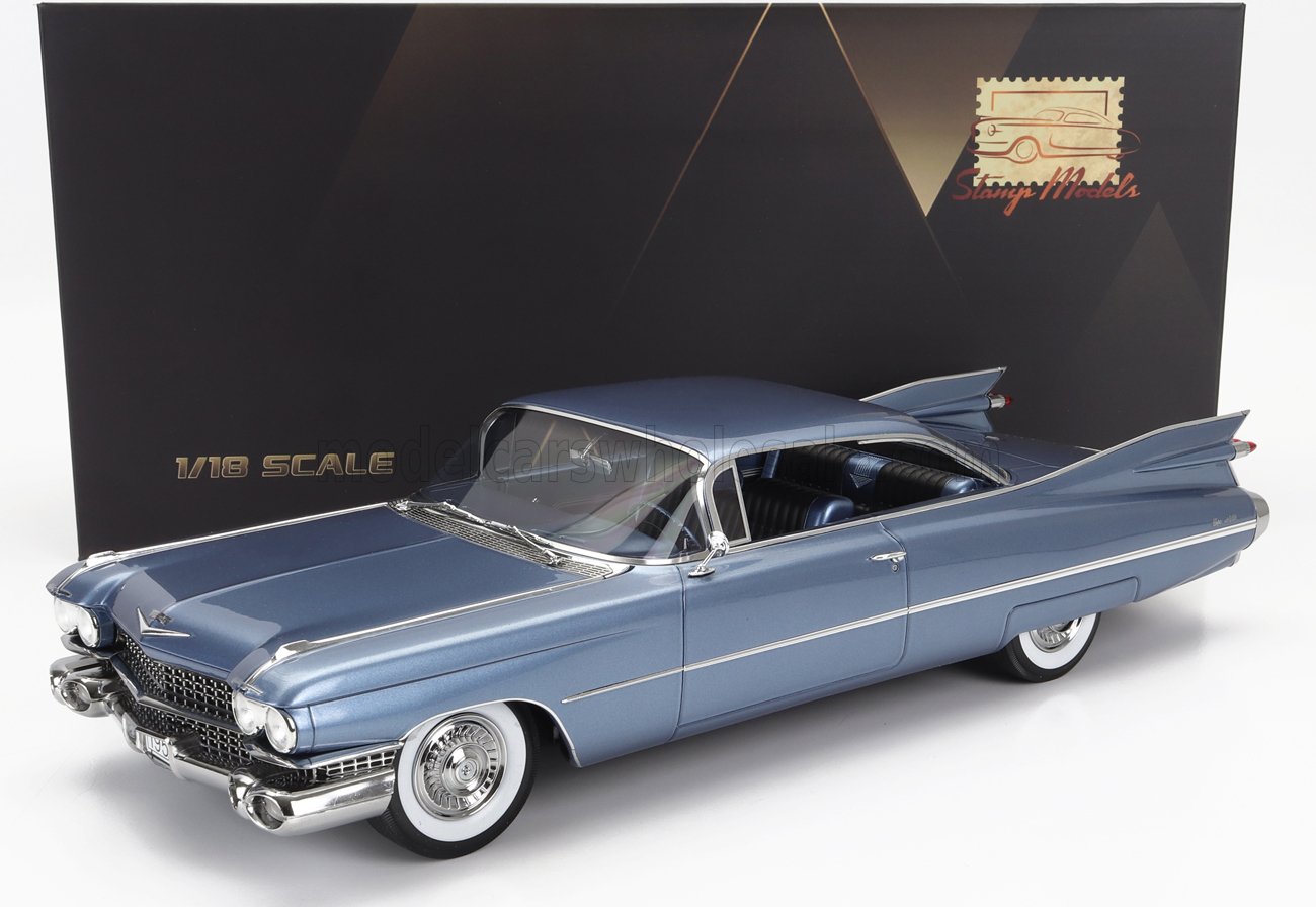 1959 Cadillac Coupe DeVille Red 1/24 Diecast Model Car by