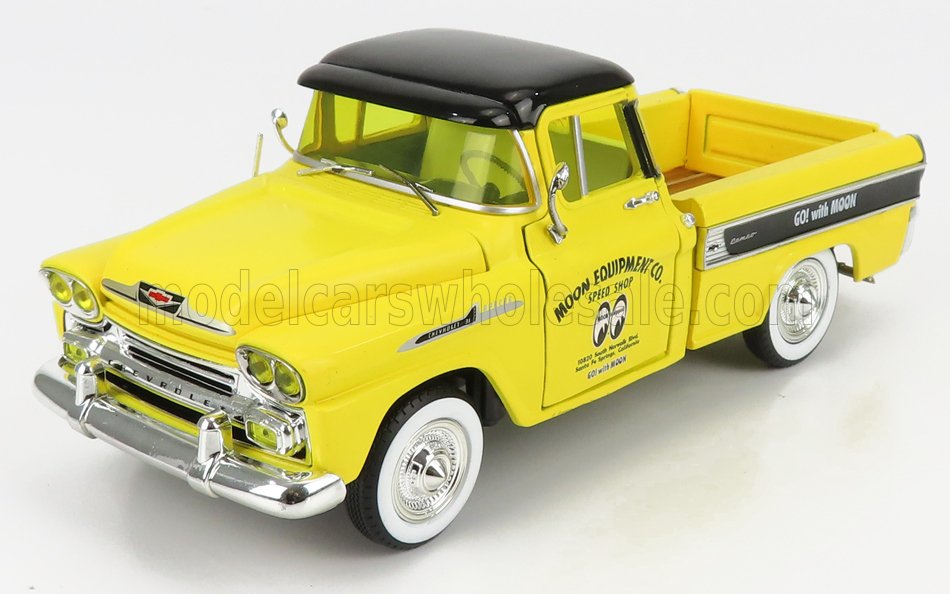 CHEVROLET - APACHE PICK-UP MOONEYES 1958 - YELLOW BLACK
