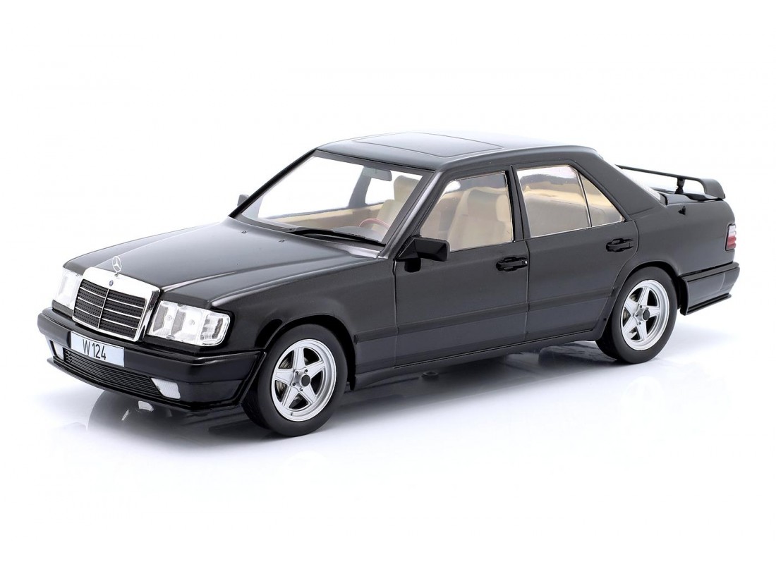MCG 1/18 Mercedes Benz W124 Tuning Black Metallic Diecast