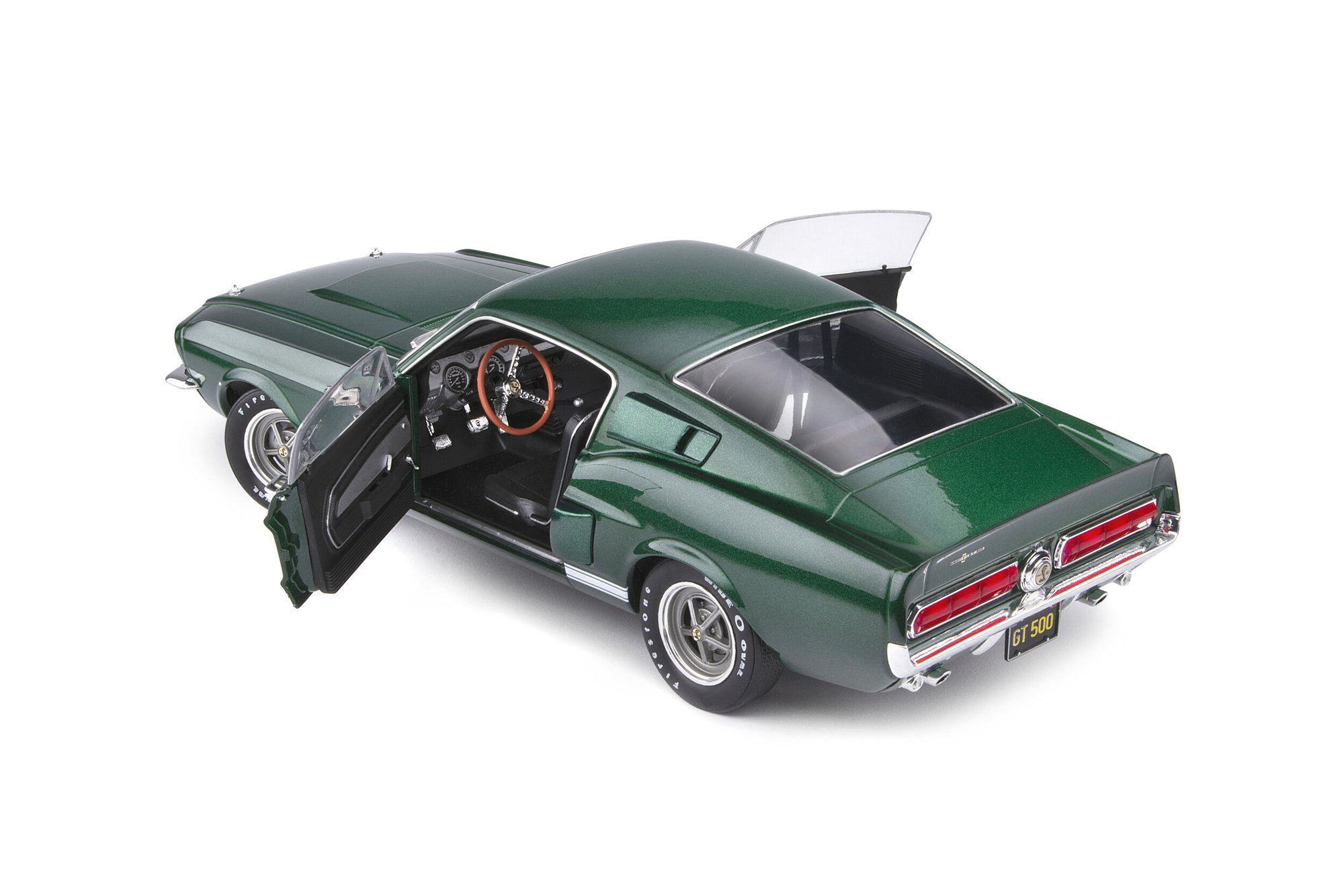 1967 Shelby GT500 Lime Green Metallic with White Stripes 1
