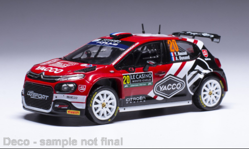 Décalcomanies 1/18 Pour Citroën C3 Rossel – Rallye D'Antibes 2023 – Modèle à Personnaliser