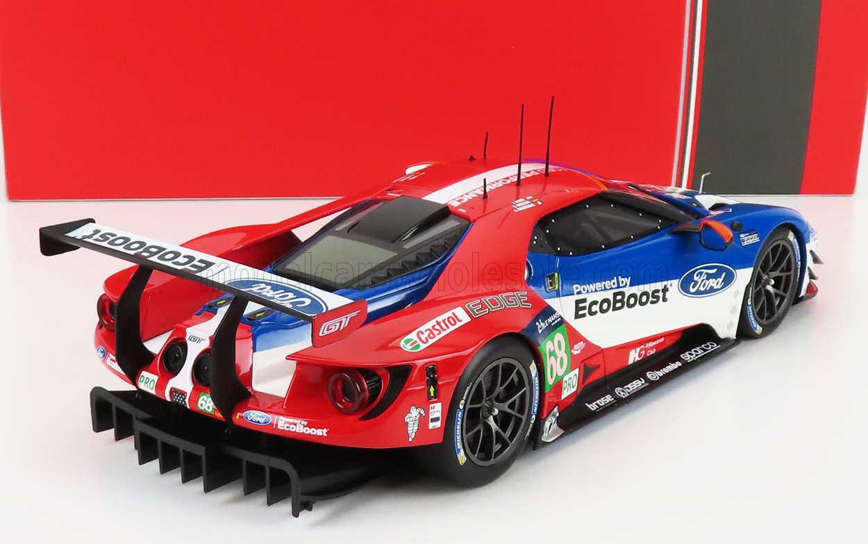 贈り物 1/43 フォード 2018 ルマン #68 フォードチップガナシーUSA GT レーシングカー