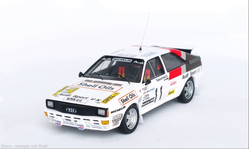 Achetez TRRSE25 - Trofeu 1:43 TROFEU Audi Quattro (Night Version) #11 Rally Sweden 1985 David Liewellin Phil Short White TRRSE25 ( - Voitures de rallye miniatures