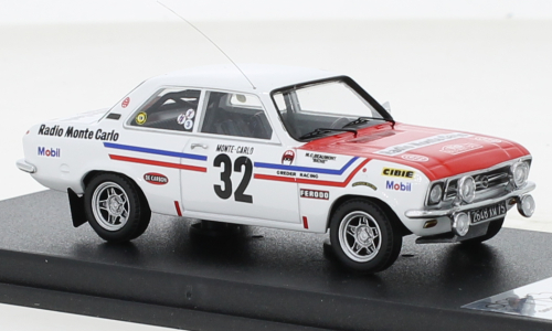 Opel Ascona blanche et rouge numéro 16 - Rallye Monté-Carlo
