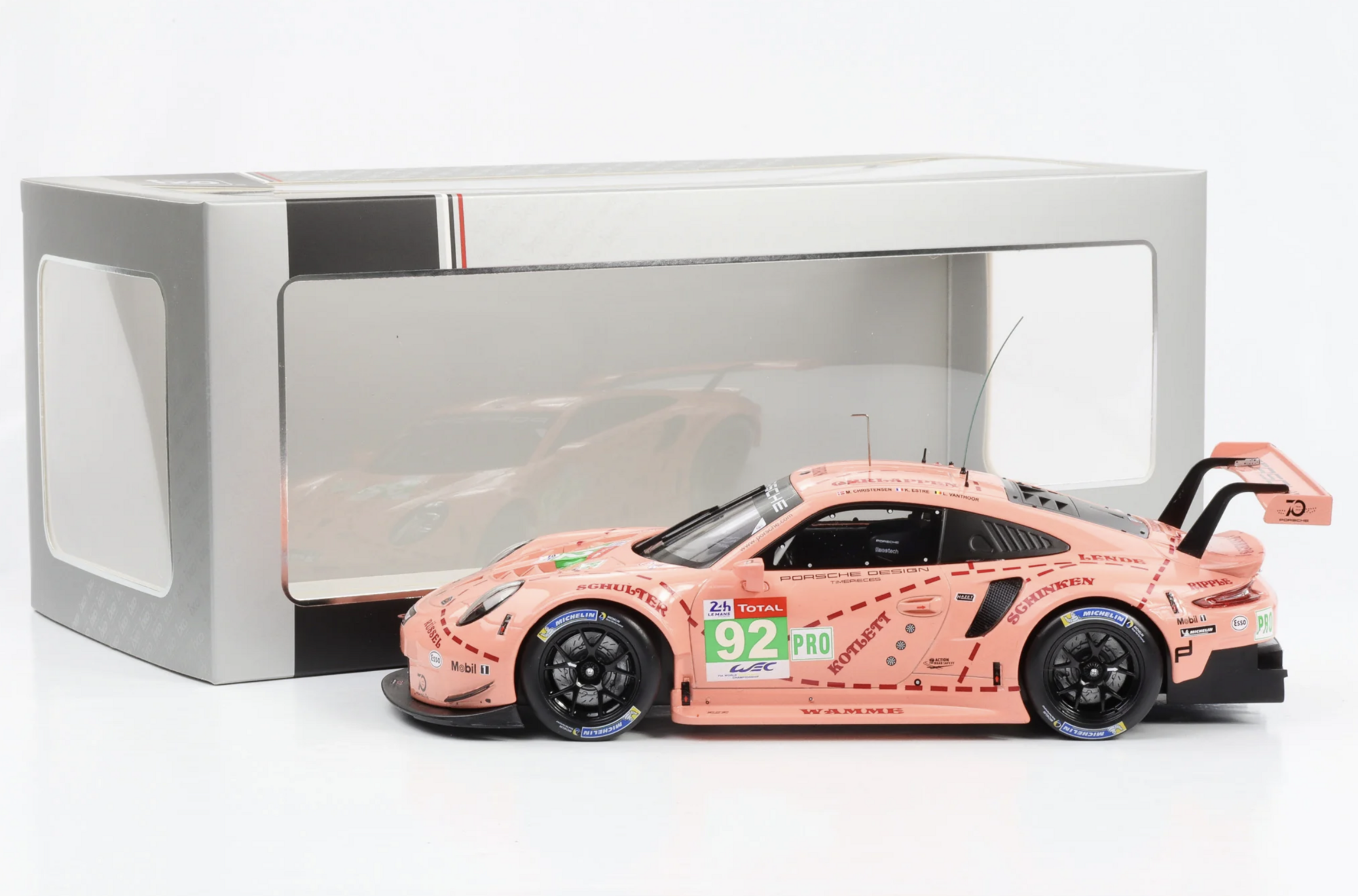Spark 1:43 Porsche 911 RSR #92 Pink Pig Tribute 24h LeMans