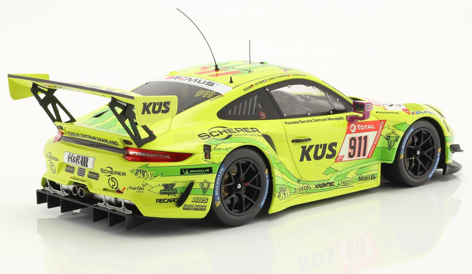 Modèle Réduit Porsche 991 Gt3 R Team Manthey Racing N 912 Winner 24h Nurburgring 2018 Rlietz Ppilet Fmakowiecki Ntandy