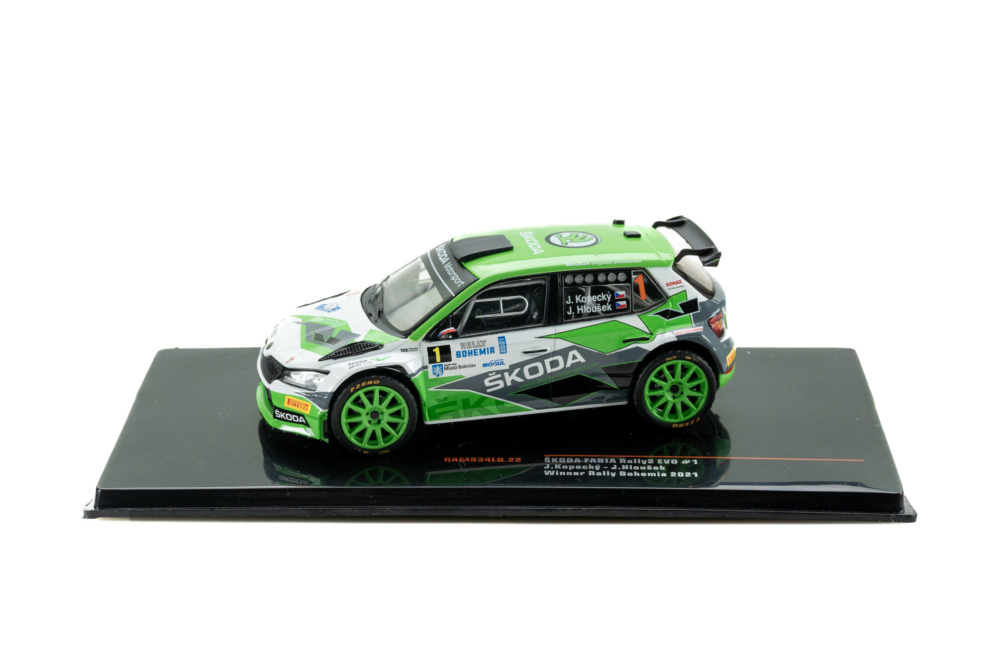 IXOMODELS - SKODA Fabia rally2 E #1 Rallye de Bohemia 2021 J.KOPECKY / J.HLOU