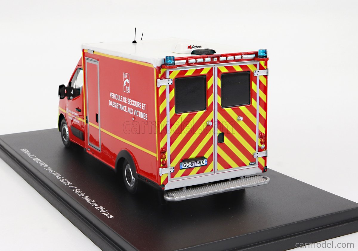 1/43 ALERTE - RENAULT - MASTER VAN WAS SDIS 47 VEHICULE DE SECOURS ET ALERTE0144