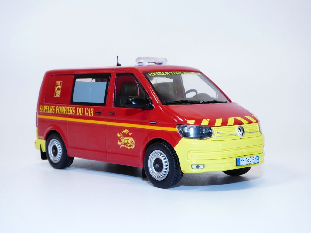 1:43 ODEON Volkswagen T6 Minibus Sapeurs Pompiers Sdis 83 2015 ODEON087