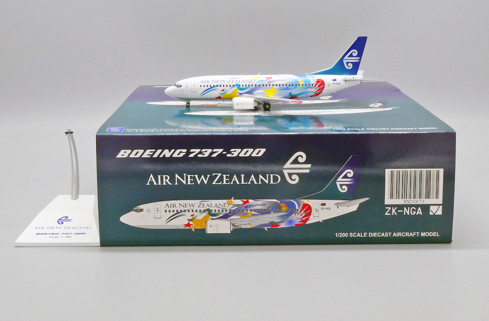 JC Wings 1:400ニュージーランド航空 B737-300 ZK-NGA JC Wings 1:400 Air New Zealand Boeing B737-300 Diecast
