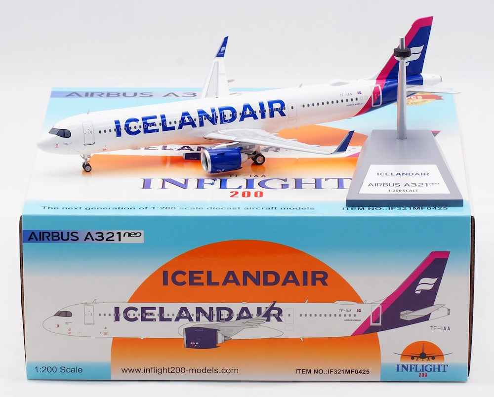 航空機・ヘリコプター Inflight1:200 Iceland Air A321NEO TF-IAB TF-IAB Icelandair Airbus A321neo