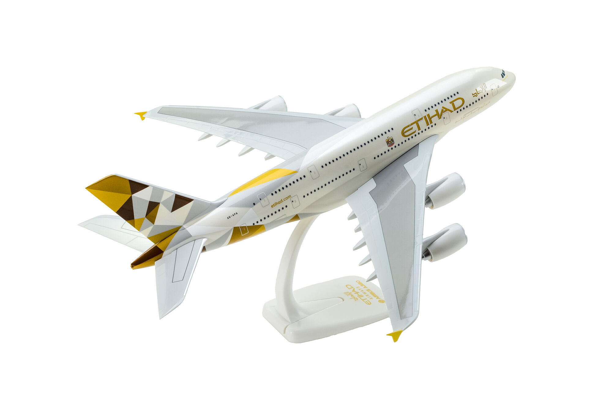 Modellino A380 Etihad Airways In Lega Pressofusa - Scala 1:400, 15,5 Cm, Collezione Da Aereo - Foto 5
