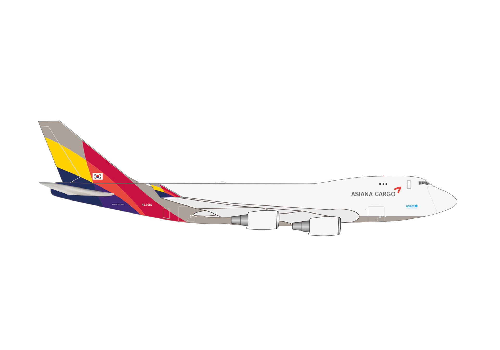 Asiana Boeing 747-400F | Modelsnavigator.com