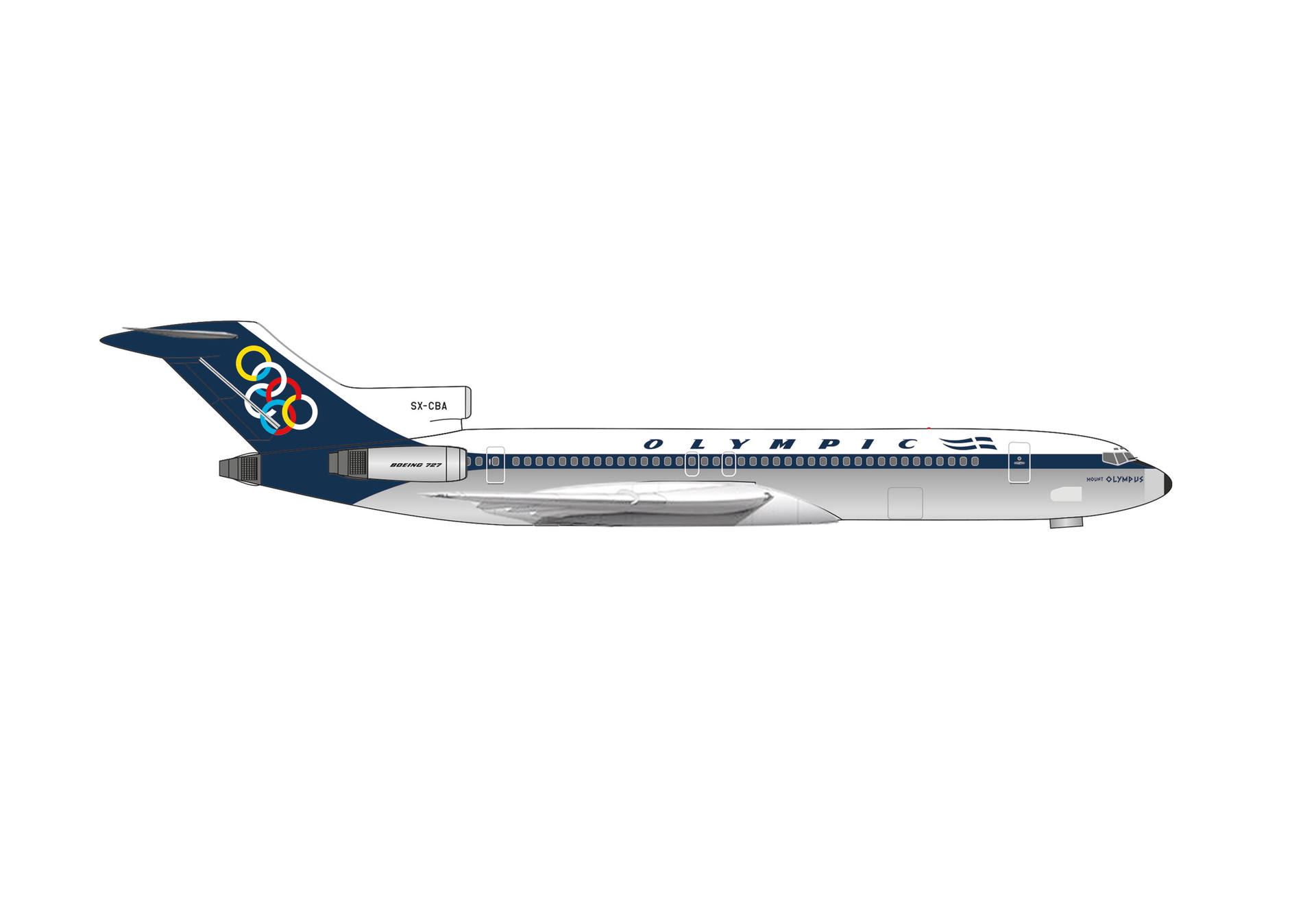 OLYMPIC 航空旅客機B727-200 Boeing 727-200 Olympic Airways | Modelsnavigator.com