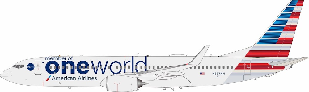 Boeing 737 800 American Airlines Oneworld Modelsnavigator
