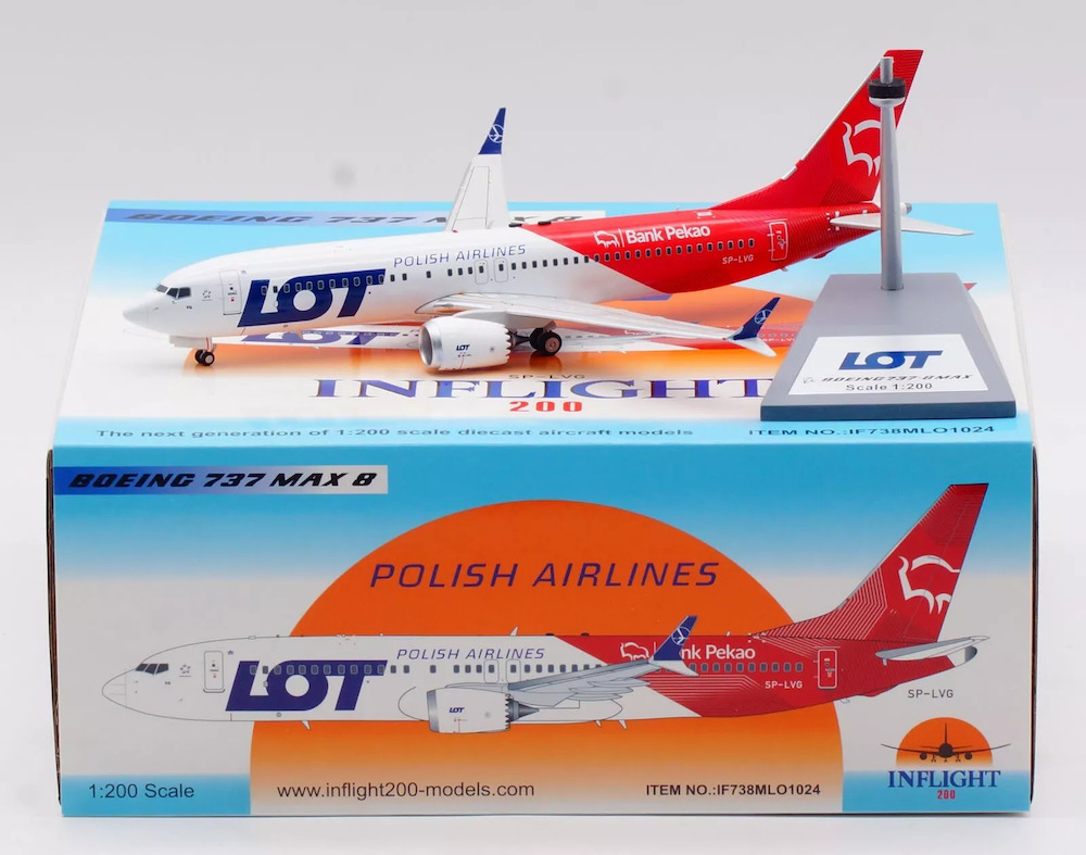Inflight 200 LOT Polish Airlines Boeing 737-8 MAX SP-LVK