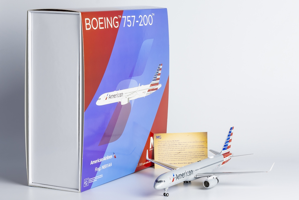 Maquette Avion GeminiJets 1:200 – Boeing 757 American Airlines 1990 – Rare