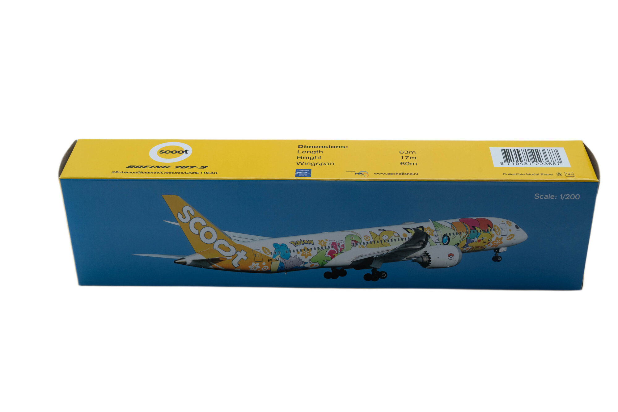 NG Scoot Boeing 787-9 ポケモン 1/400 Boeing 787-9 Dreamliner Scoot 