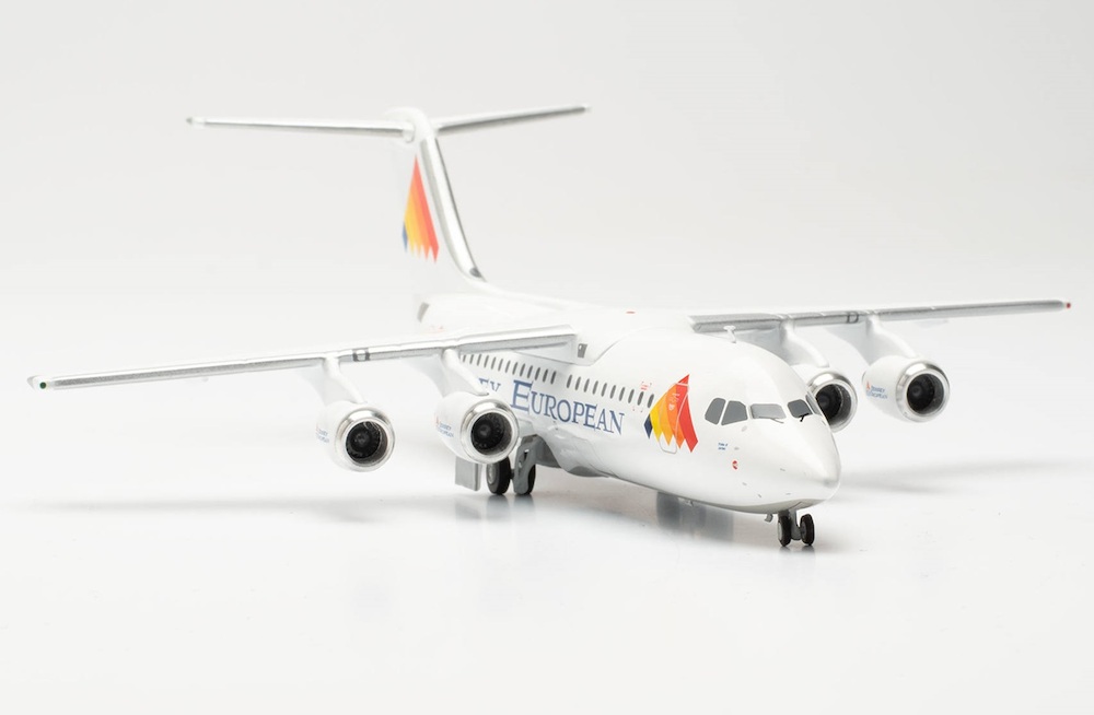 ミニカー　1/200 BAe 146-300 ジャージー・ヨーロピアン “Pride of Jersey” G-JEAM [HE572828] herpa wings 1/200 BAe 146-300 ジャージー・ヨーロピアン