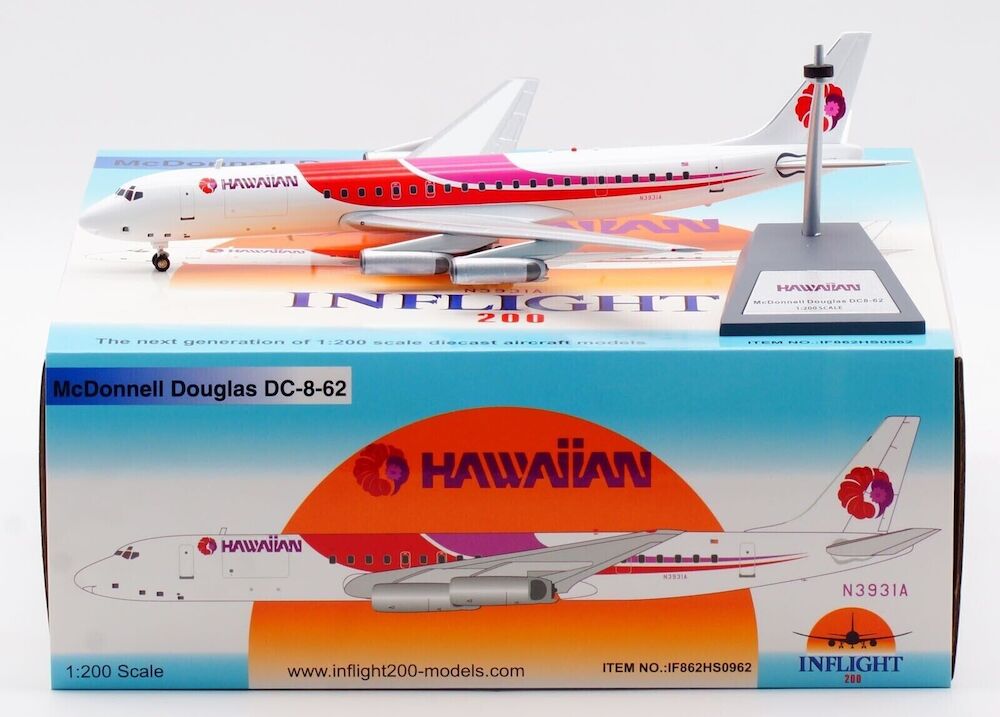 航空機・ヘリコプター Hawaiian DC-8-62H N1807 Inflight 200
