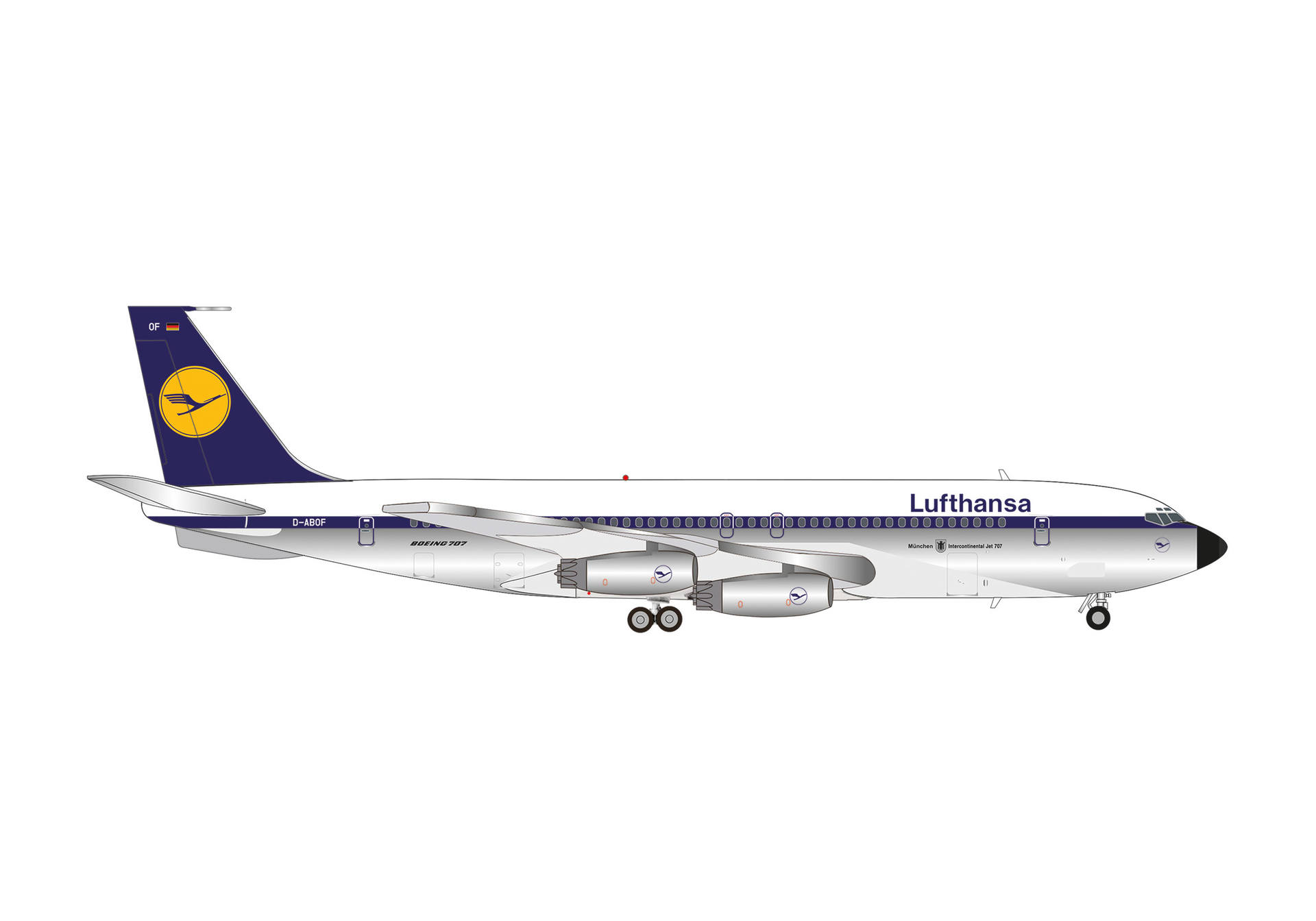 限定品 Luftwaffe Boeing 707-300 \