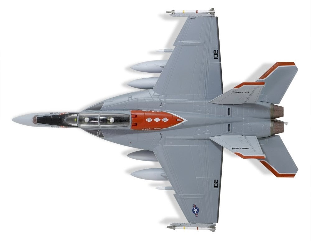 Modellino Aereo F/A-18F In Scala 1:200 | US Navy VFA-102 Diamondbacks | Maquette Da Collezione