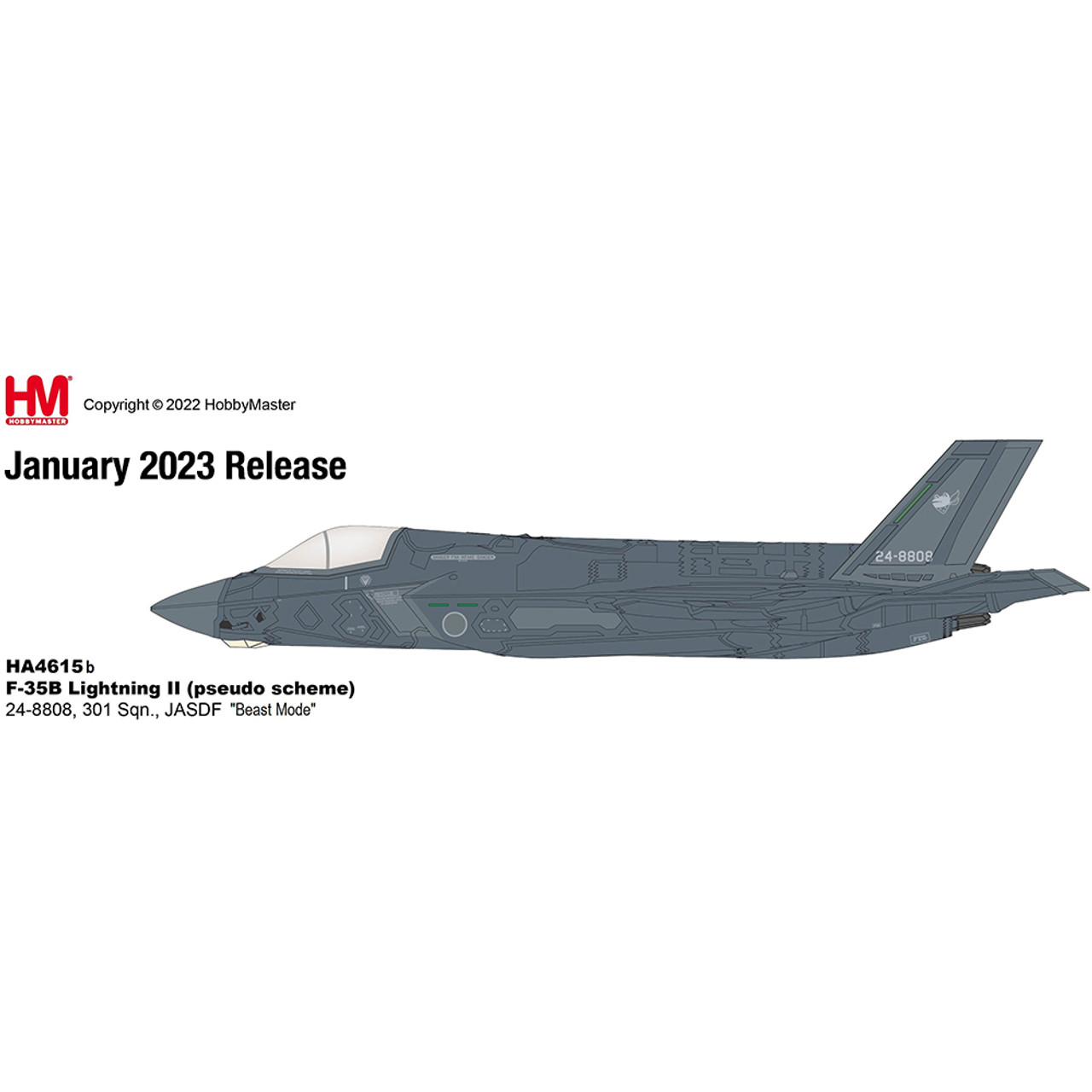 F35B Lightning II, (pseudo scheme) 24-8808, 301 Sqn., JASDF