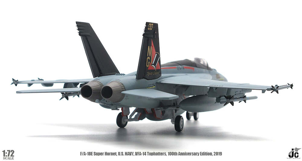 F/A18E Super Hornet US Navy, VFA-14 Tophatters, 100th