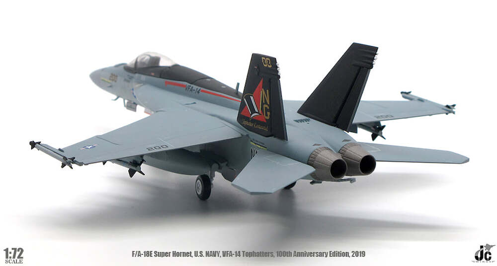 F/A18E Super Hornet US Navy, VFA-14 Tophatters, 100th