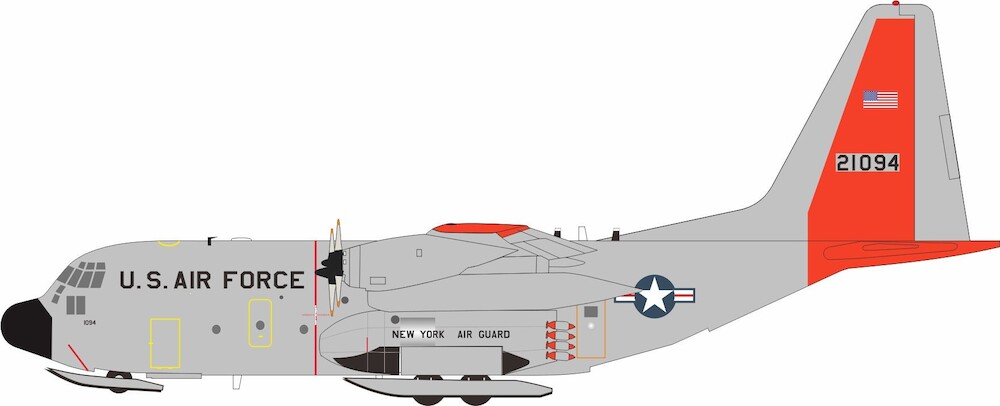 Lockheed Hercules C130H (L-382) USAF New York Air Guard
