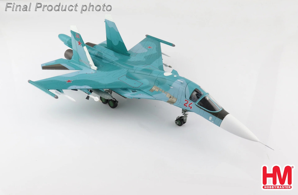 186572 Sukhoi SU34 Fullback Fighter Bomber Red 24, Russian Air Force, Ukraine ...