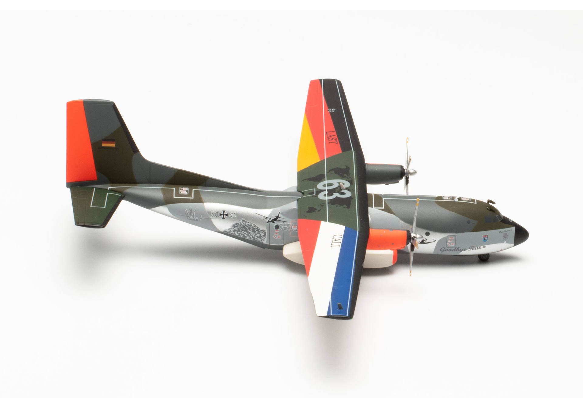 航空機・ヘリコプター No175 herpa 1/200 Transall C-160 LTG 63 Herpa 1/200 Luftwaffe Transall C-160 LTG 63 / Air Transport