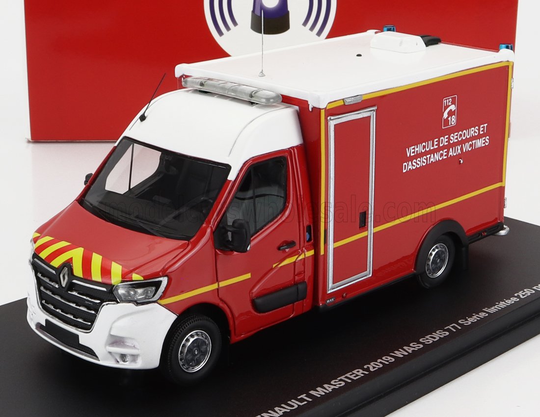 Renault Master 2019 SDIS 59 Pompiers - Miniature ALERTE - Neuve