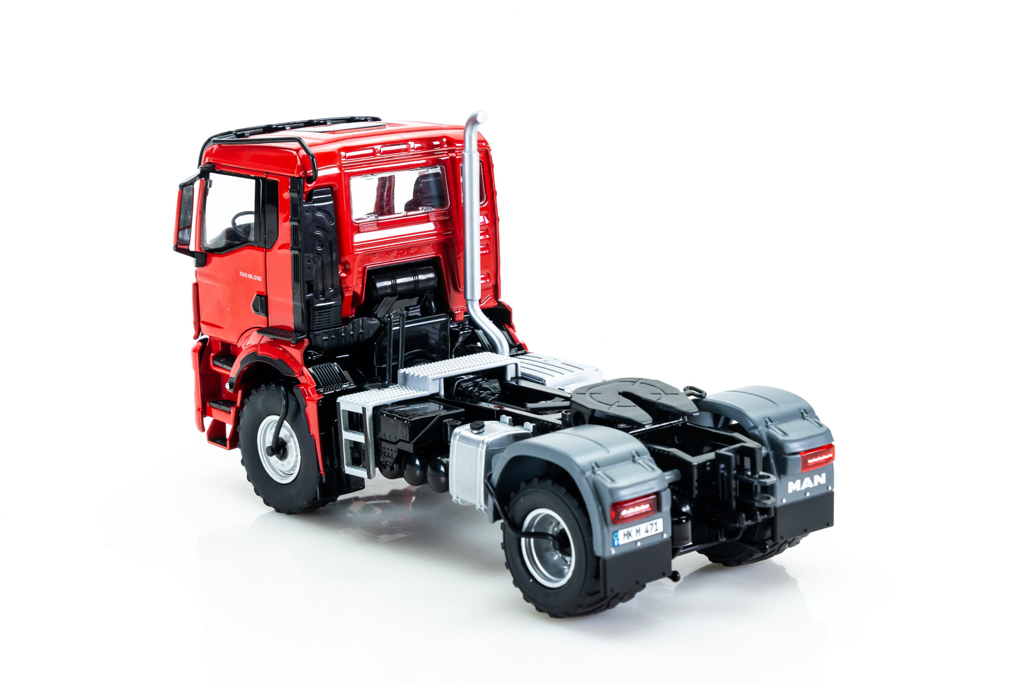 売れ筋新商品 MAN Modelsnavigator.com | red - tractor 2-axle BL 4x4 18.510 TGS モデルカー