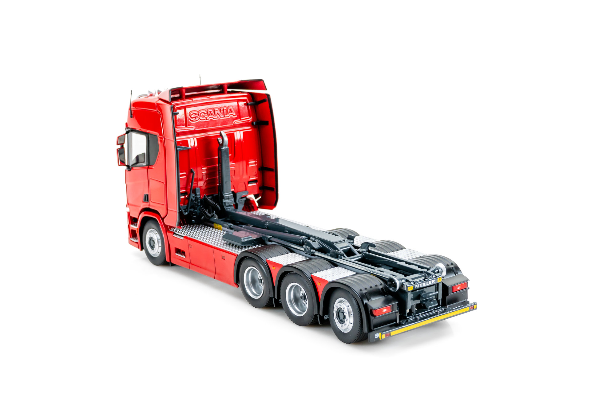 Scania R500 series with hooklift, red | Modelsnavigator.com