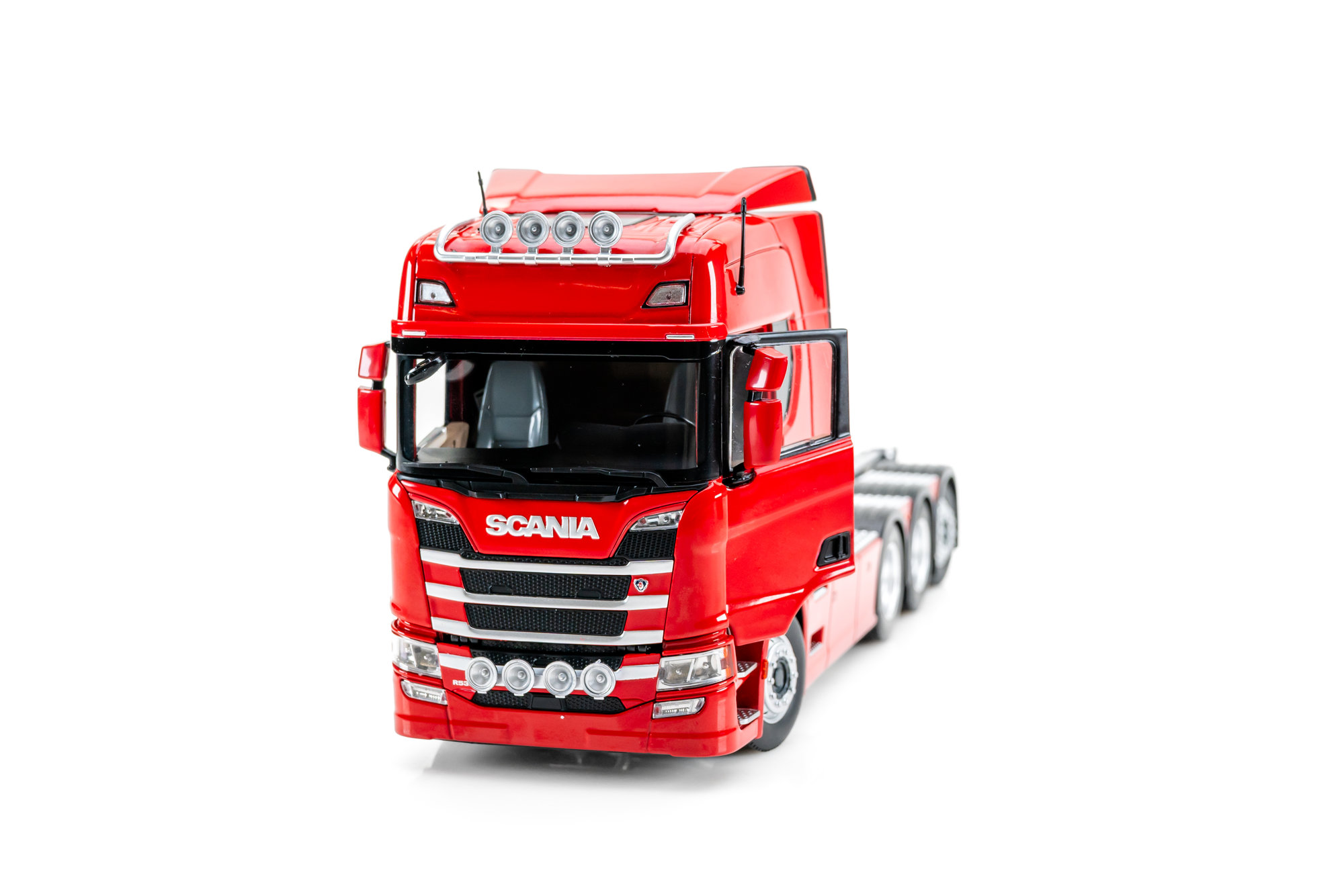 Scania R500 series with hooklift, red | Modelsnavigator.com