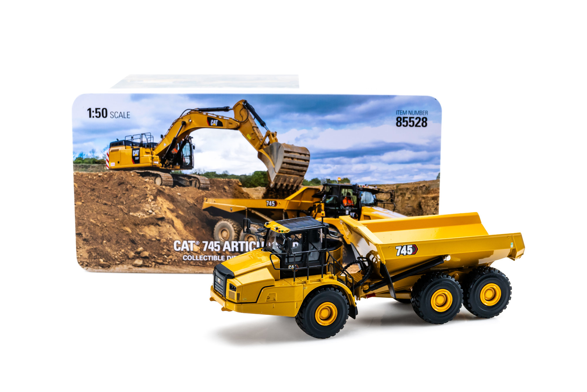 CATERPILLAR CAT 745 ARTICULATED TRUCK 1/50 SCALE METAL BY