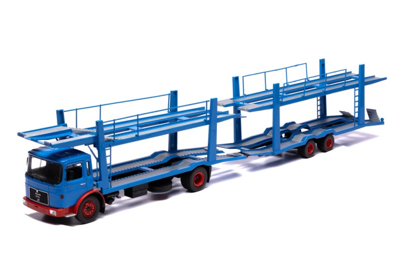 ixoモデル　　MANカー.トランスポーター　トレーラー MAN Car transporter with trailer, 1970 | Modelsnavigator.com