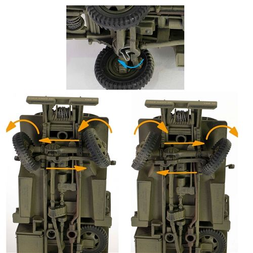 Modèle Réduit GMC CCKW 353 Camion Militaire Avec Cabine, Mitrailleuse M37 Et Figurines - Marque Force Of Valor - Neuf En Boîte
