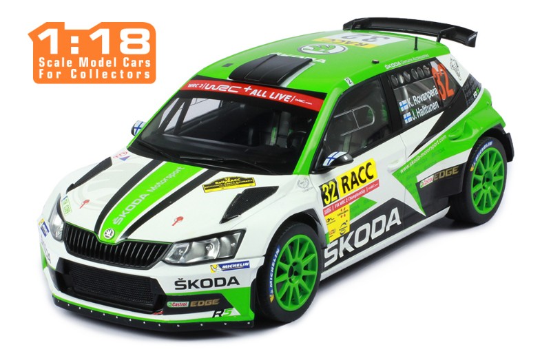 IXO 1:24 Skoda Fabia R5 N°32 – Rallye Catalogne 2018 – Rovanperä – Miniature De Collection